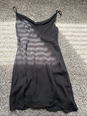 Aritzia Black Slip Mini Dress